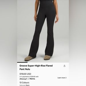 Almost New Lululemon Groove Flared